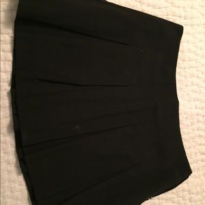 Express black light wool pleated skirt